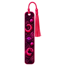 Neon Pink Graphic Bookmark